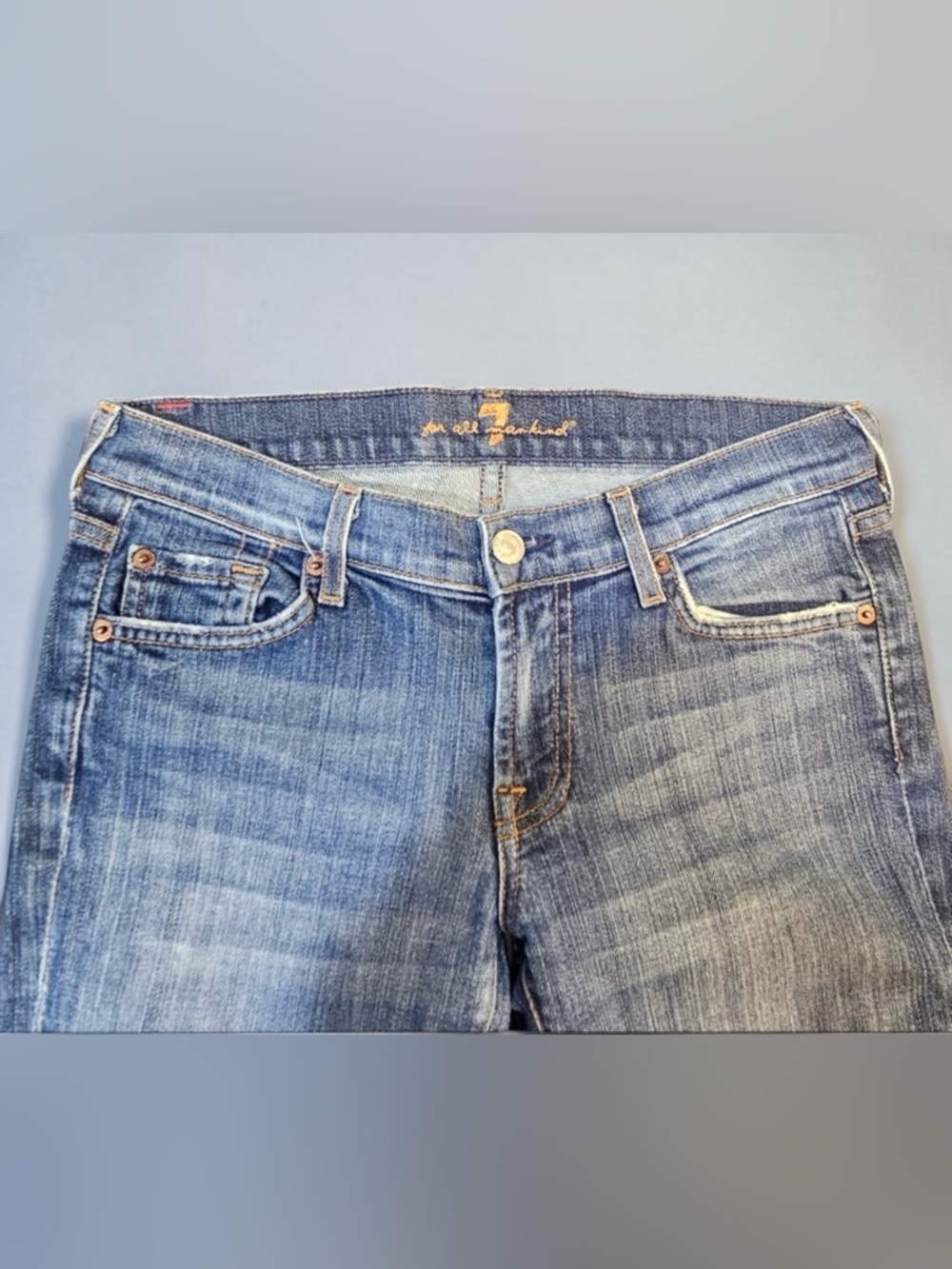 Seven for all Mankind Se7en Seven7 Bootcut Boot Cut Jeans Size 28 - Picture 3 of 11